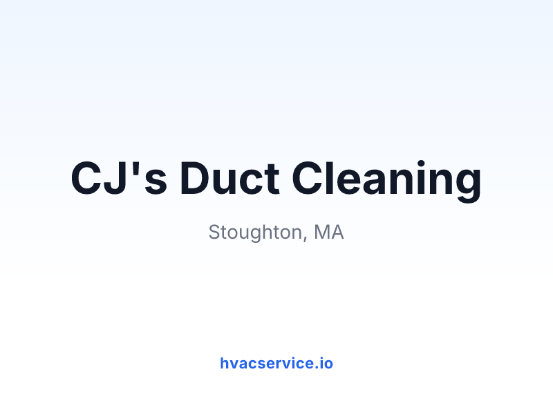 CJ's Duct Cleaning