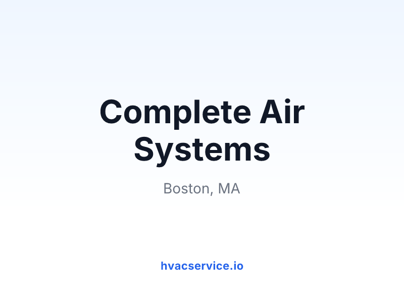 Complete Air Systems