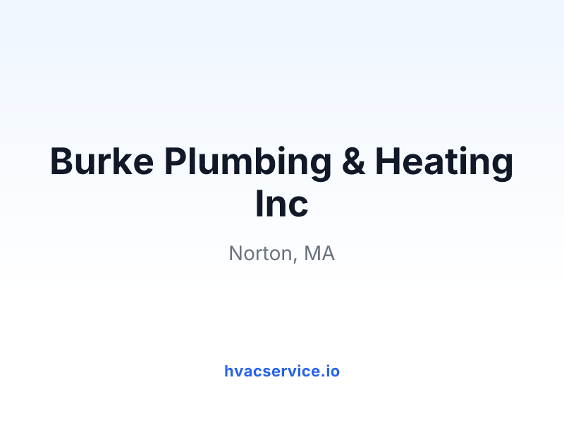 Burke Plumbing & Heating Inc