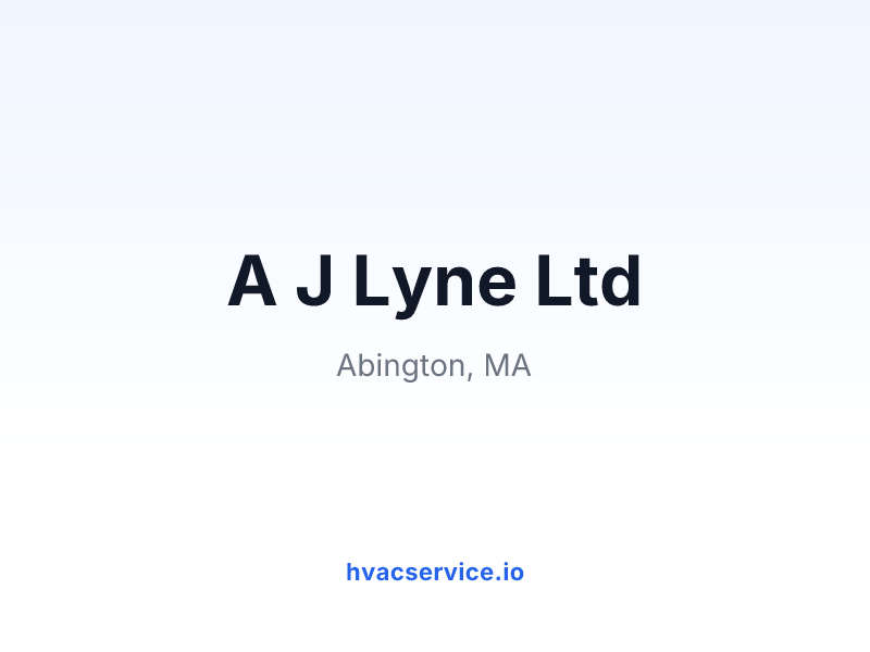 A J Lyne Ltd