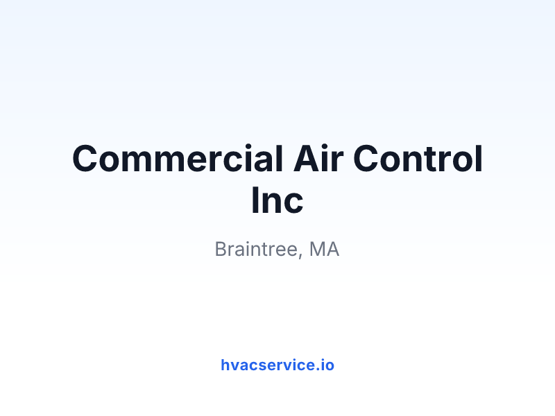 Commercial Air Control Inc