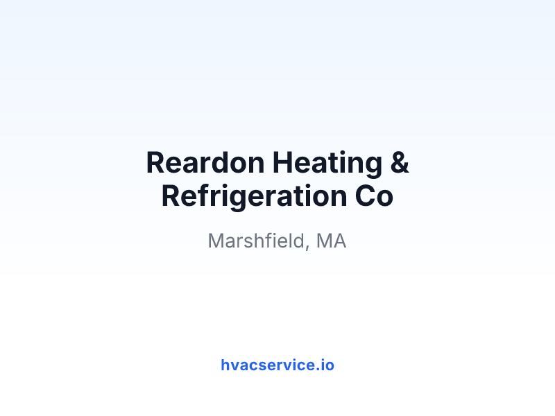 Reardon Heating & Refrigeration Co