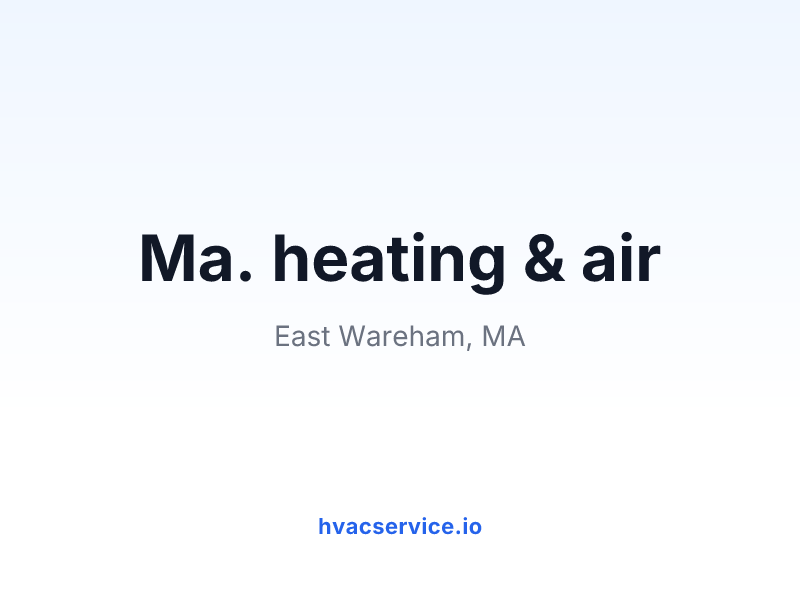 Ma. heating & air