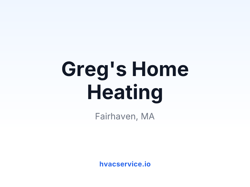 Greg's Home Heating