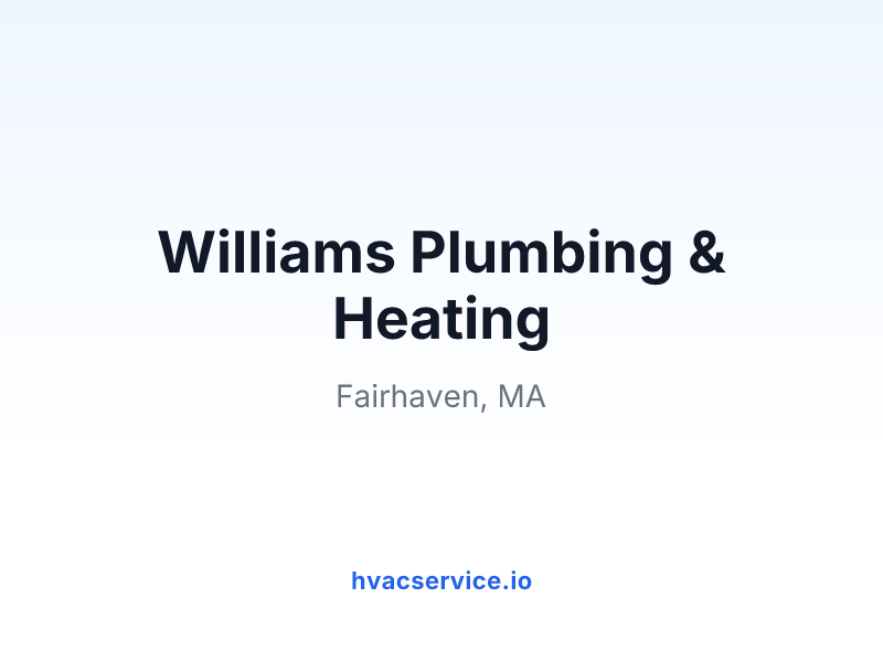 Williams Plumbing & Heating