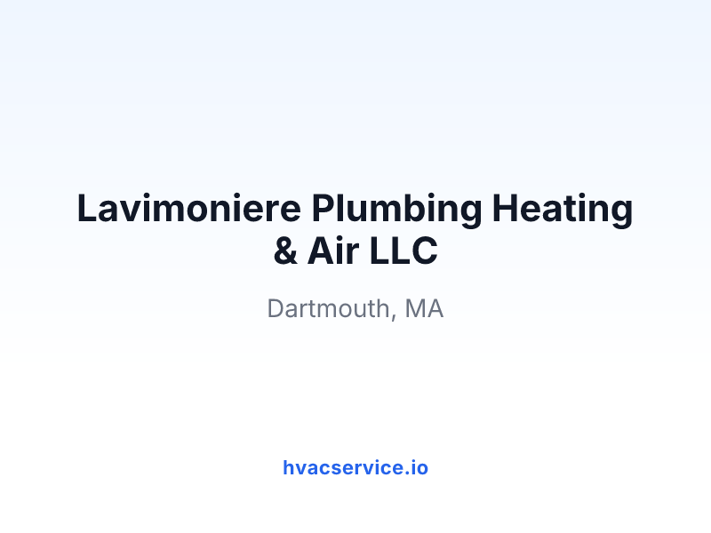 Lavimoniere Plumbing Heating & Air LLC