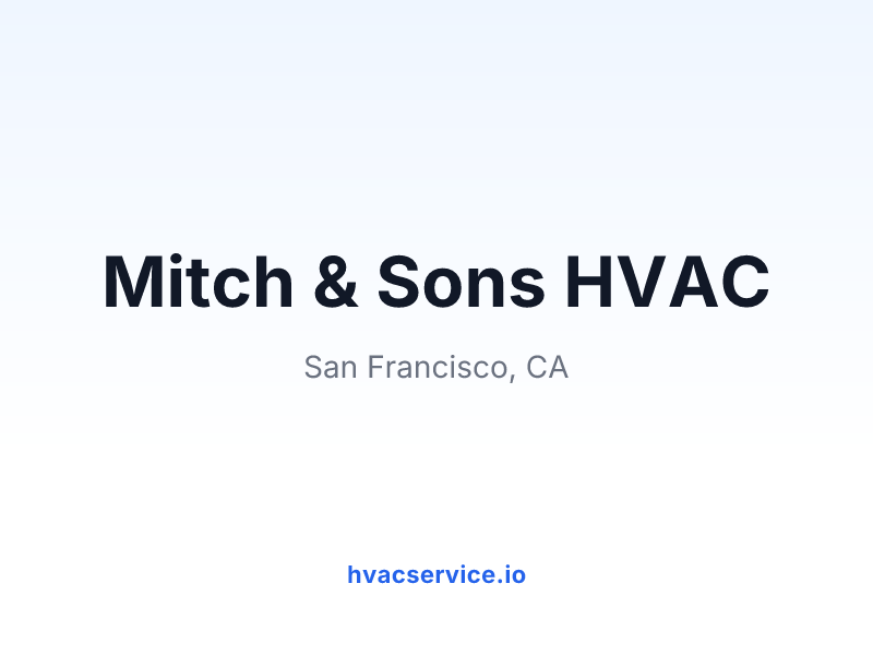 Mitch & Sons HVAC
