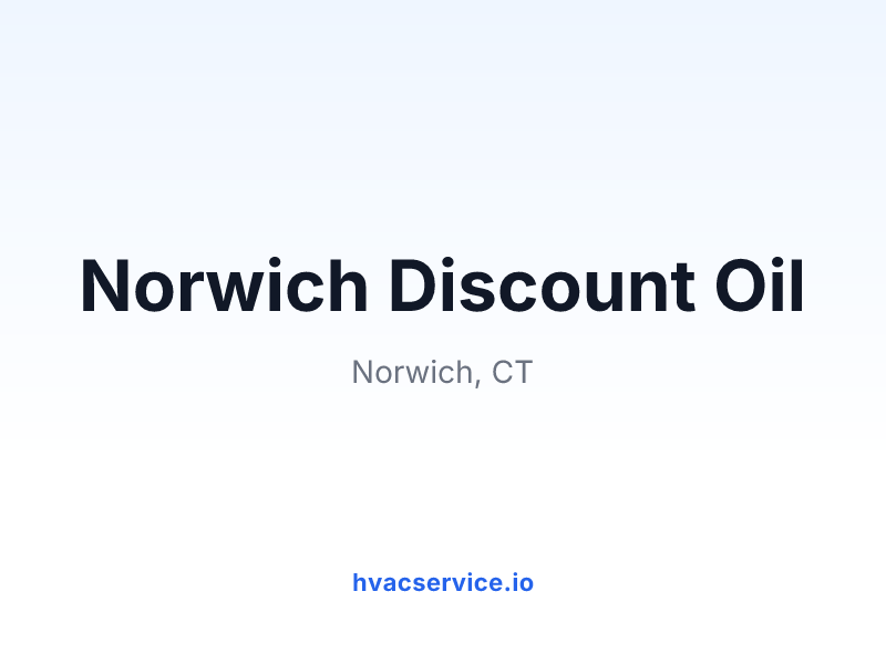Norwich Discount Oil