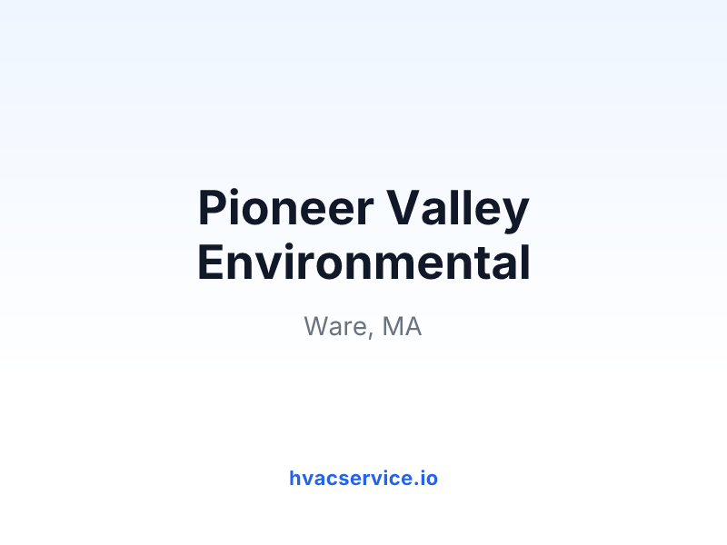 Pioneer Valley Environmental