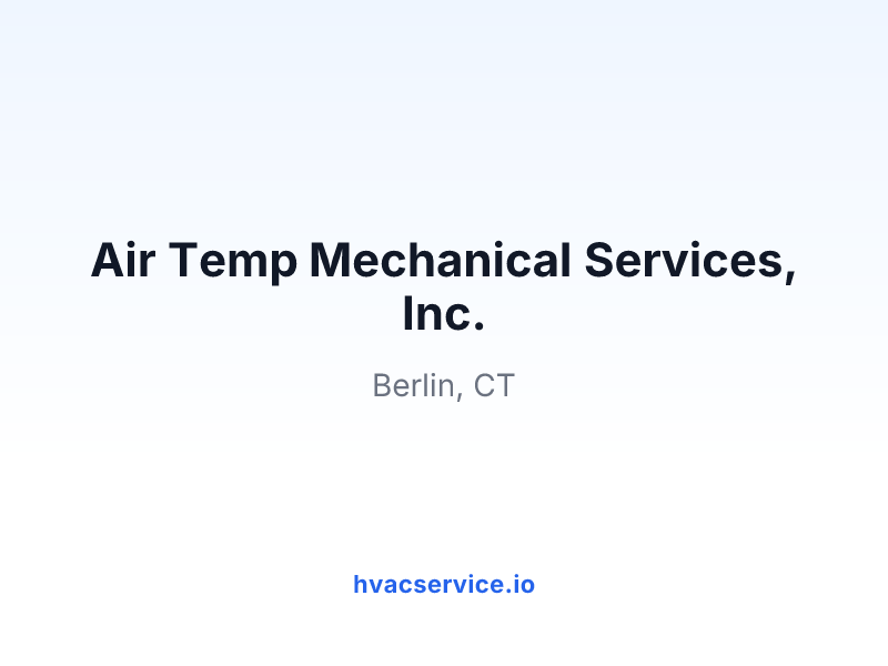 Air Temp Mechanical Services, Inc.