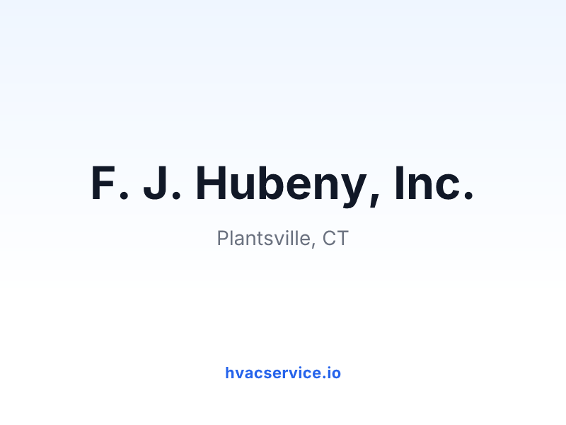 F. J. Hubeny, Inc.