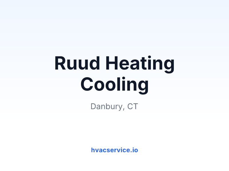 Ruud Heating Cooling