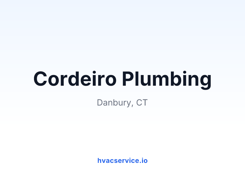 Cordeiro Plumbing