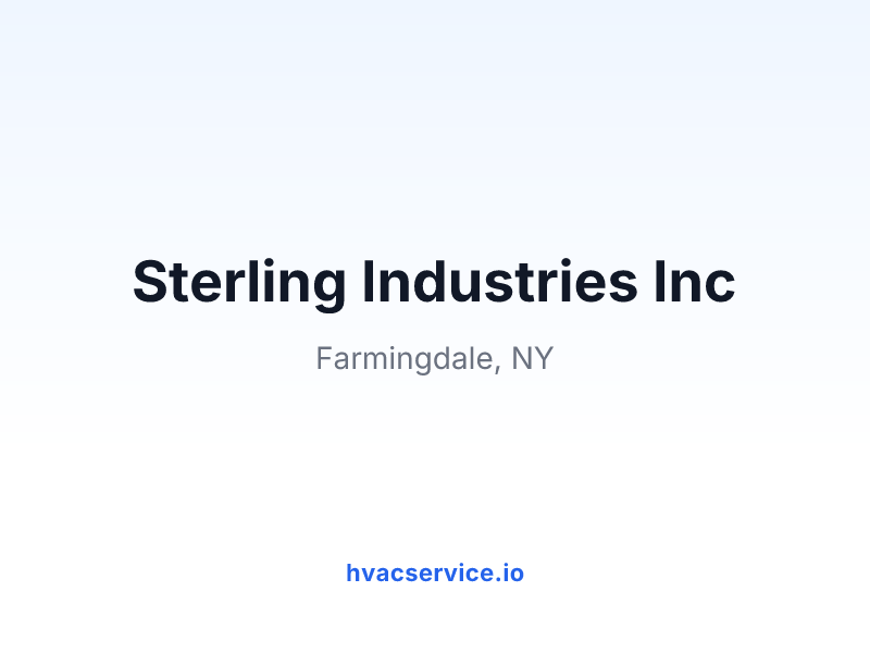 Sterling Industries Inc