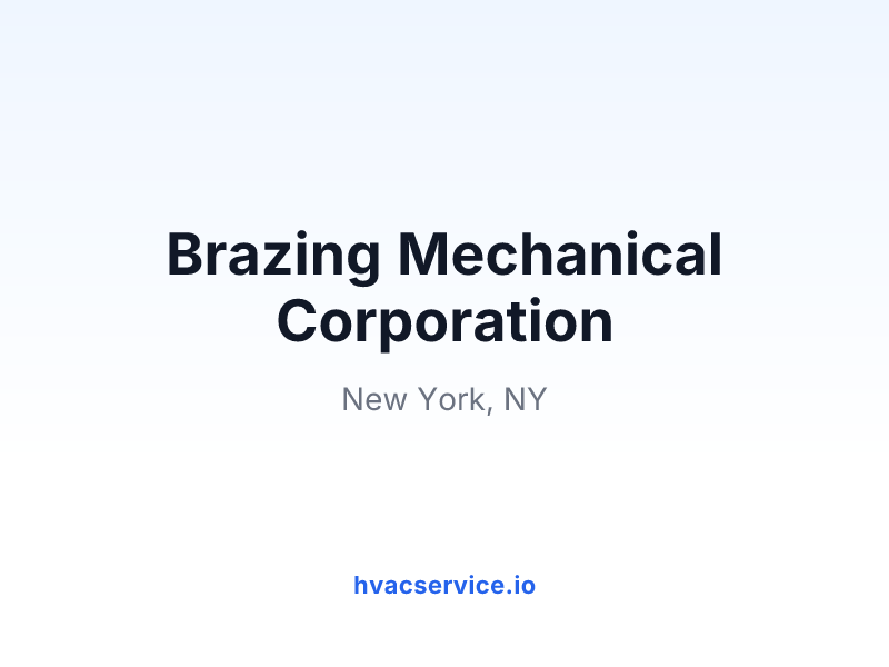 Brazing Mechanical Corporation