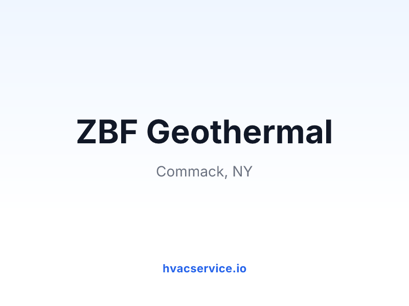 ZBF Geothermal