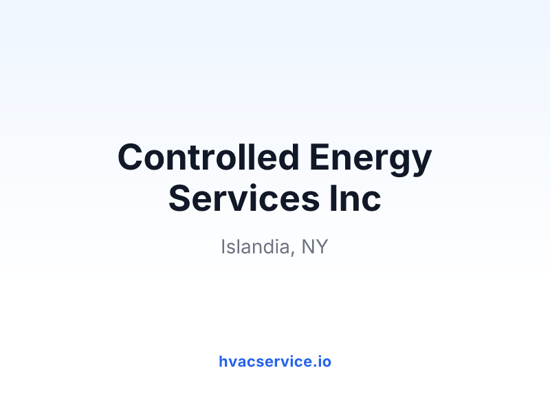 Controlled Energy Services Inc