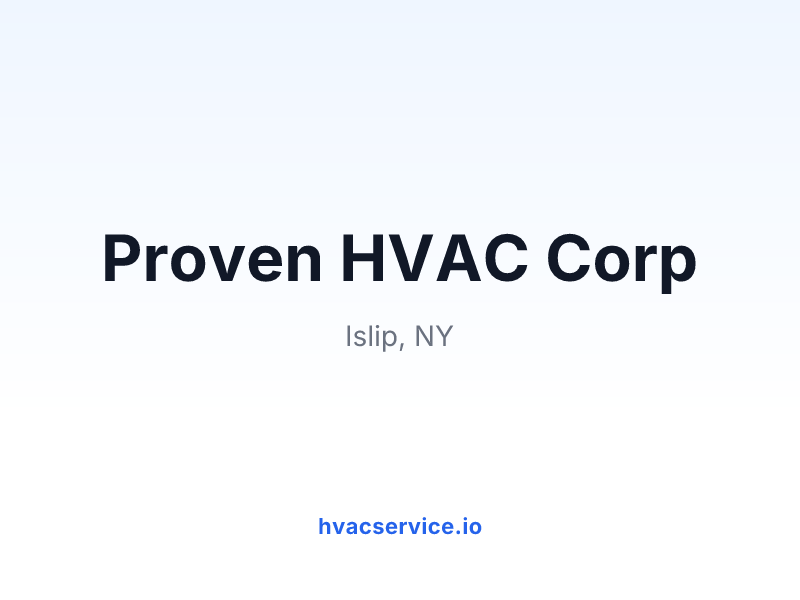 Proven HVAC Corp