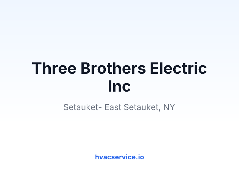 Three Brothers Electric Inc