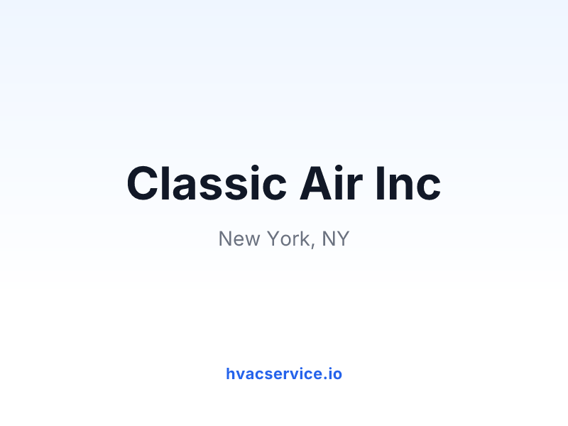 Classic Air Inc