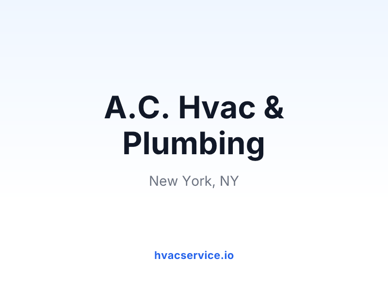 A.C. Hvac & Plumbing