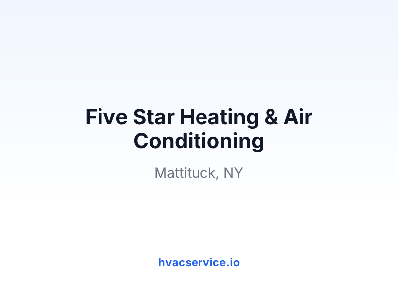 Five Star Heating & Air Conditioning