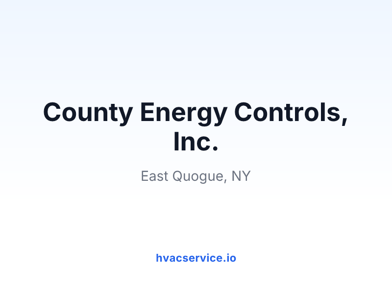 County Energy Controls, Inc.