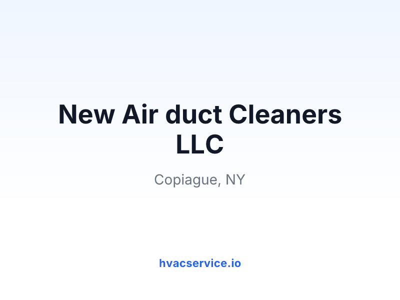 New Air duct Cleaners LLC