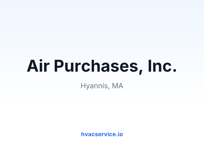 Air Purchases, Inc.