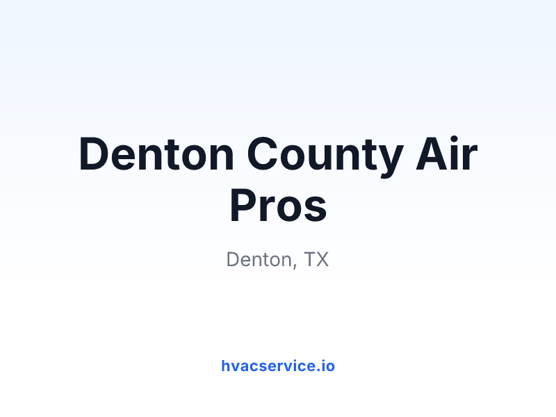 Denton County Air Pros