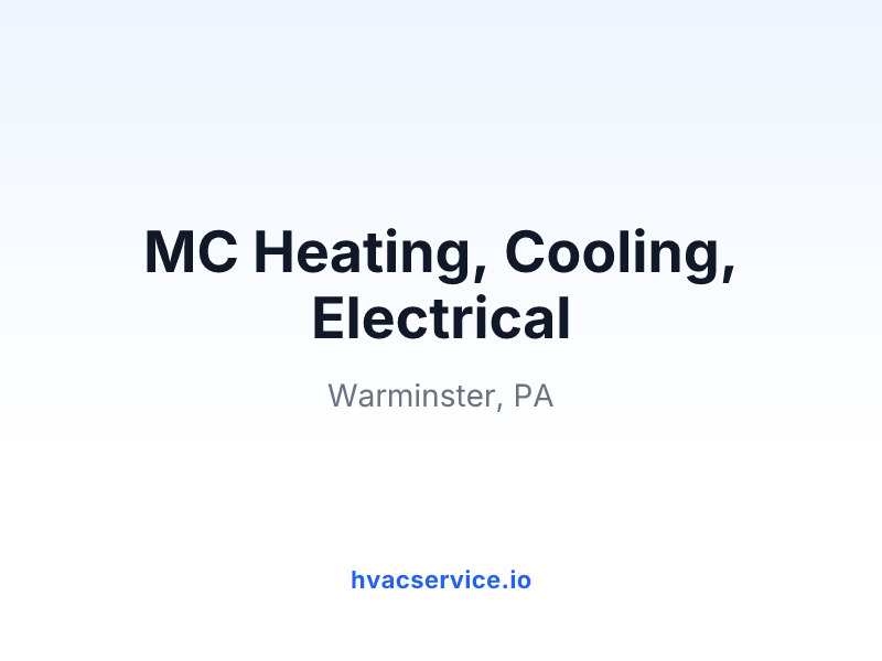 MC Heating, Cooling, Electrical