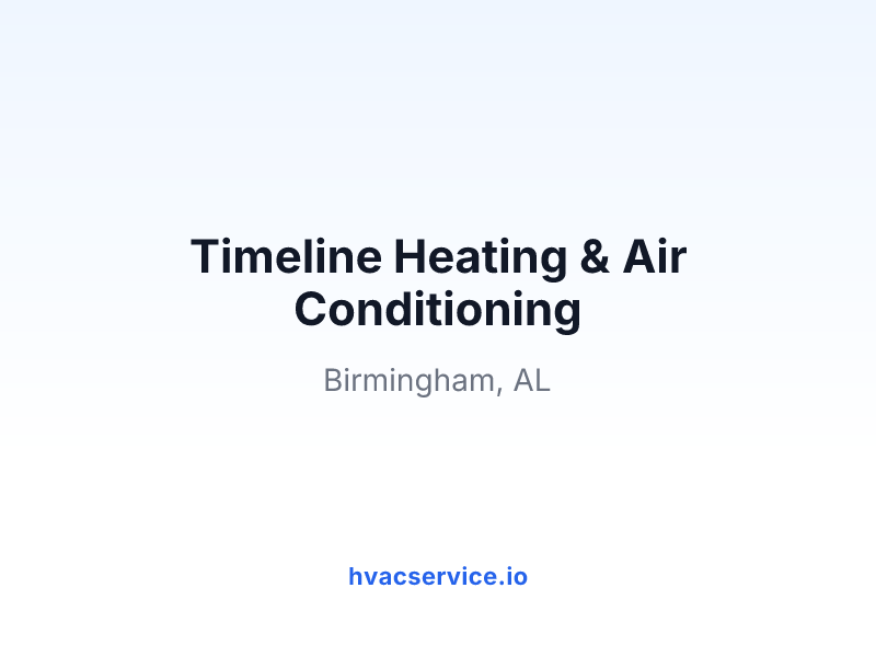 Timeline Heating & Air Conditioning