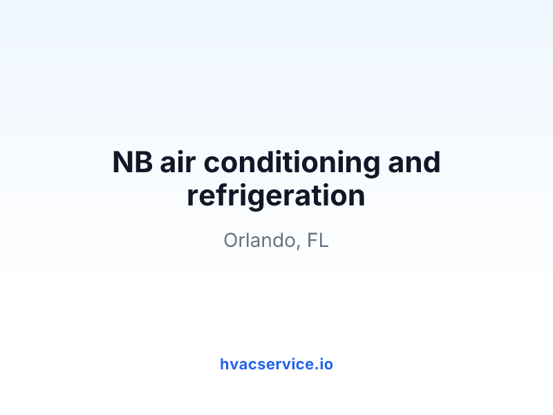 NB air conditioning and refrigeration
