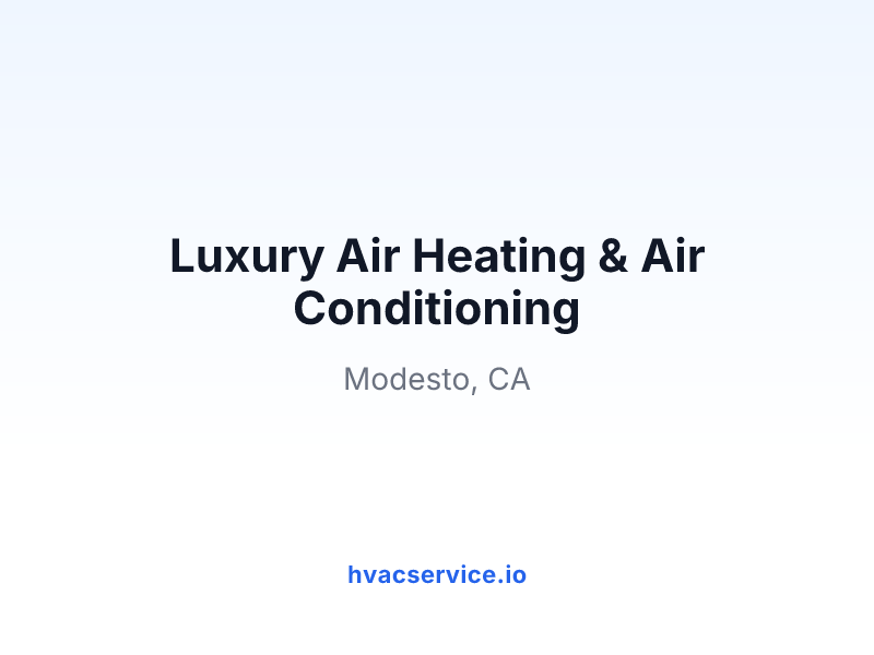 Luxury Air Heating & Air Conditioning