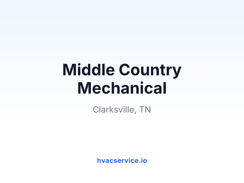 Middle Country Mechanical