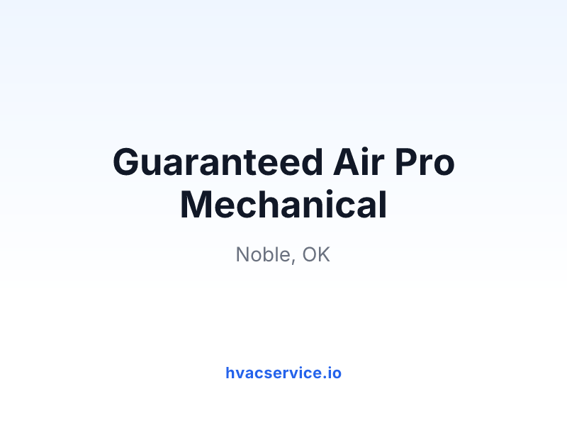 Guaranteed Air Pro Mechanical