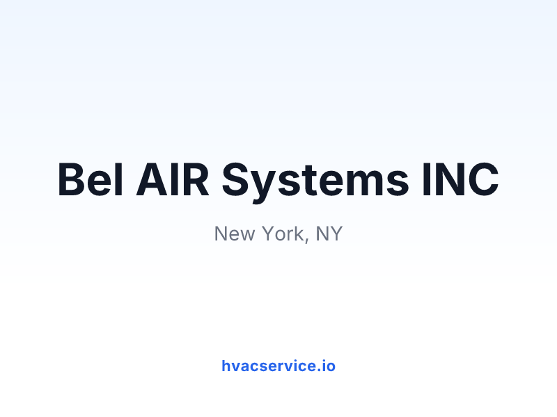 Bel AIR Systems INC