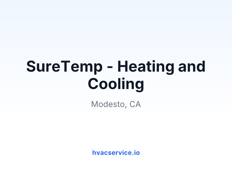 SureTemp - Heating and Cooling