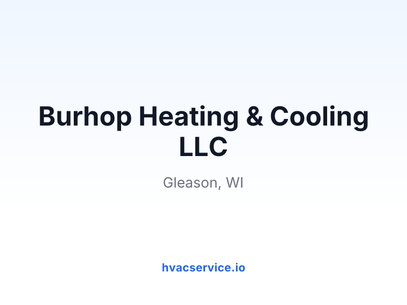 Burhop Heating & Cooling LLC
