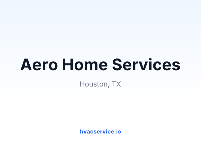 Aero Home Services