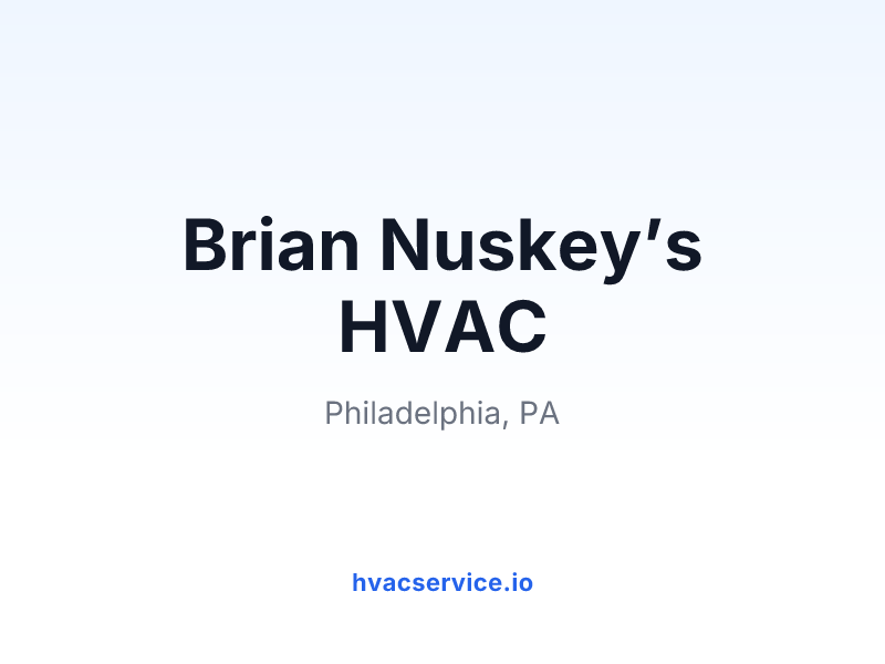Brian Nuskey’s HVAC