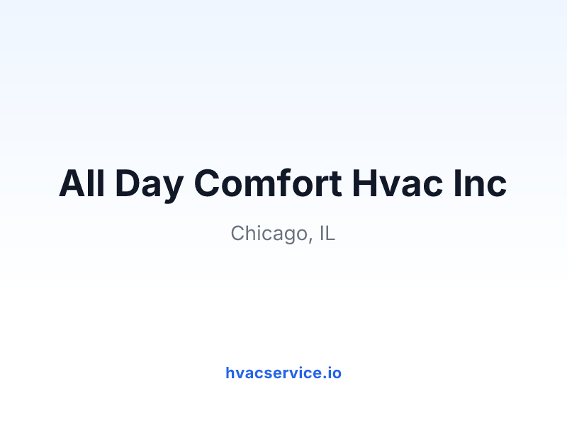 All Day Comfort Hvac Inc