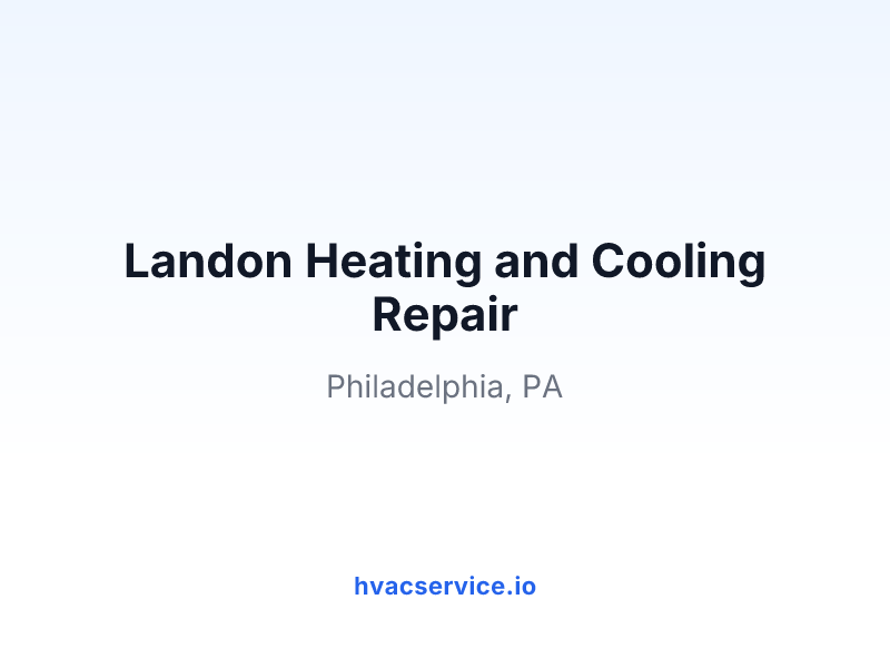 Landon Heating and Cooling Repair