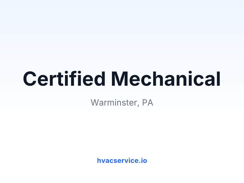 Certified Mechanical