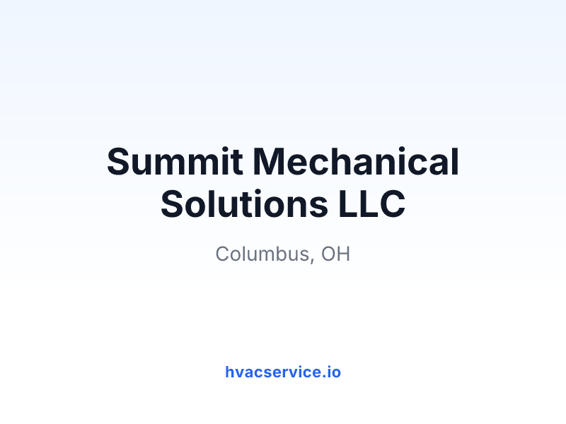 Summit Mechanical Solutions LLC
