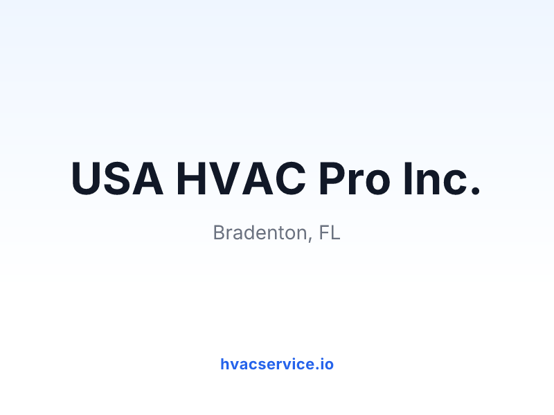 USA HVAC Pro Inc.