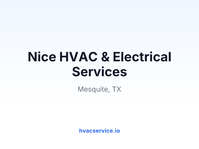Nice HVAC & Electrical Services