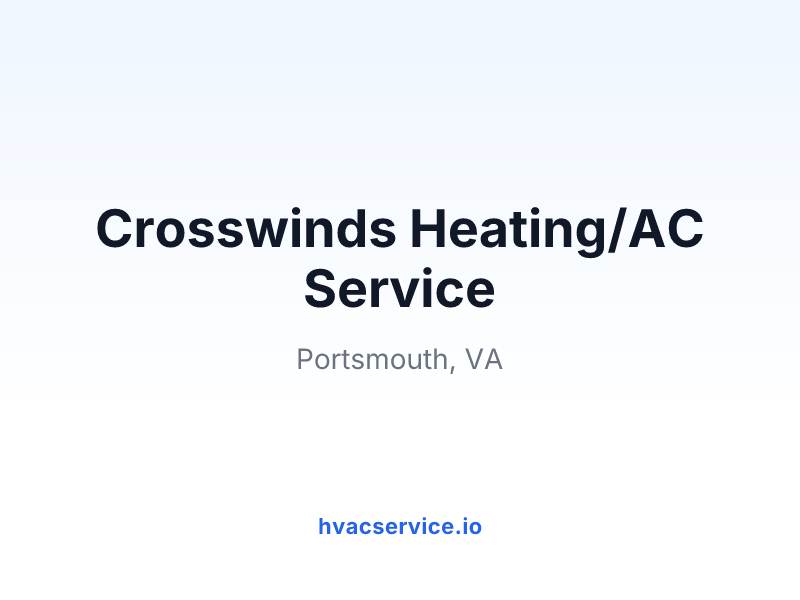 Crosswinds Heating/AC Service