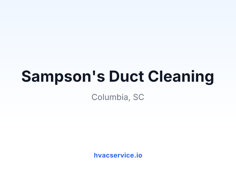 Sampson's Duct Cleaning