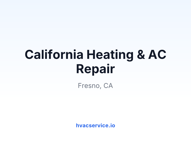 California Heating & AC Repair